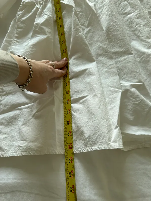 poplin v neck button smock dress size 12 - Image 5