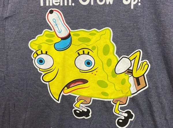 Nickelodeon Spongebob Squarepants Grow Up T-Shirt 2XL - Image 3