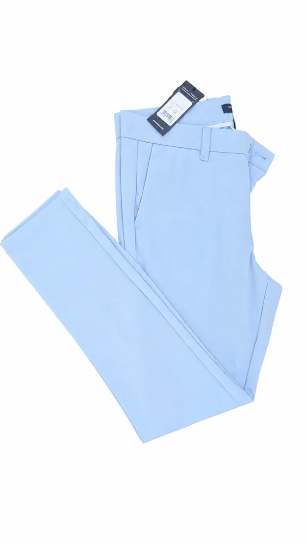 New Look Men’s Light Blue Super Skinny Suit Trousers 32S - Image 3
