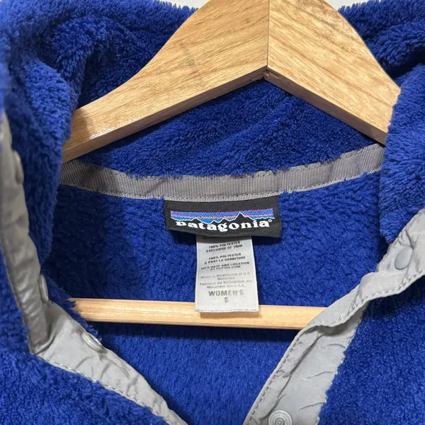 Patagonia Snap T Pullover Size Small Women’s Blue Fleece Sweater - Image 3