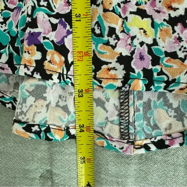 AFRM Revolve Floral Retro Puff Long Sleeve Mini Dress Size XS - Image 8