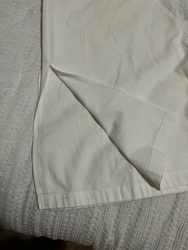 Universal Threads White Cotton Poplin Midi Skirt with Side Slits and pockets Sz M - Image 5