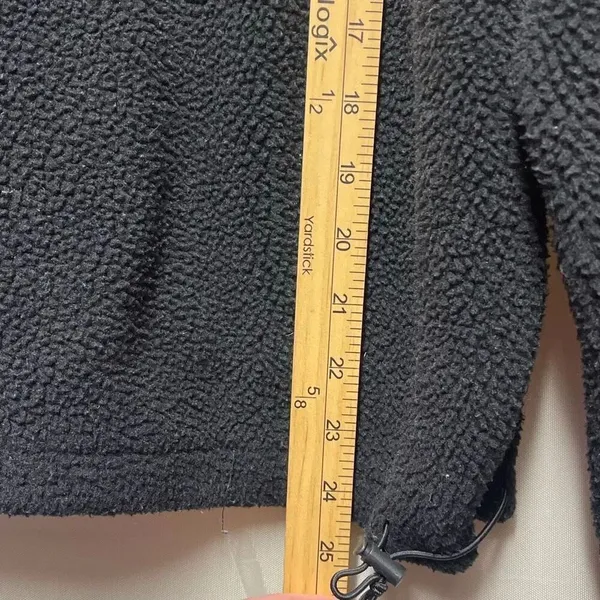 Anthropologie Willow the Label size L black fleece pullover. - Image 5