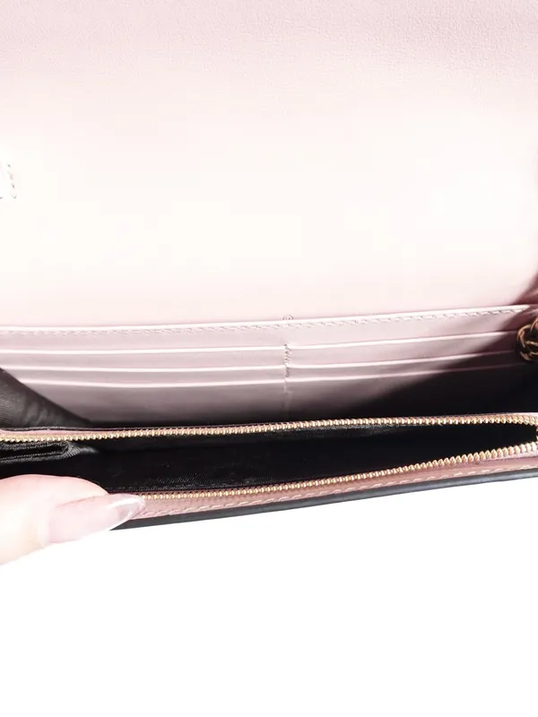 GUCCI Gg Matelassé Chain Wallet - Light Pink - Image 11