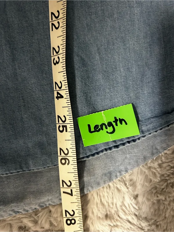Men's Light Blue Denim Button - Image 6