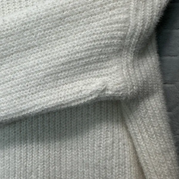 Abercrombie & Fitch Soft A&F Collection Cream Ribbed Knit Turtleneck Sweater XS‎ - Image 7