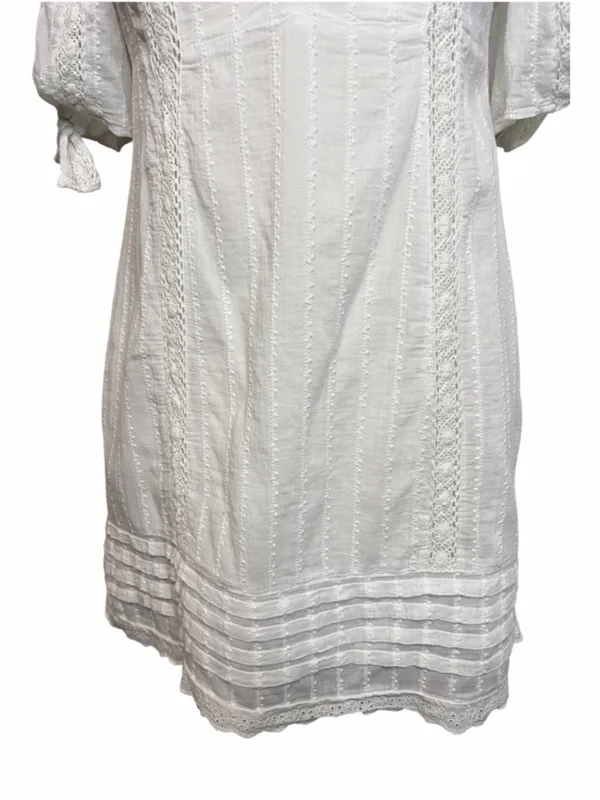 SHOW ME YOUR MUMU‎ Hartley Mini Dress Verona Lace White Off-the-Shoulder, Medium - Image 5