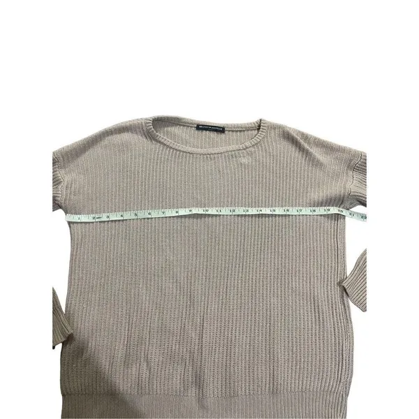 Brandy‎ Melville light brown knit sweater one size - Image 5