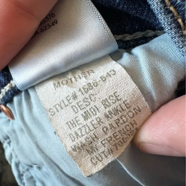 MOTHER‎ The Mid Rise Dazzler Ankle In Pardon My French Size 26 - Image 5