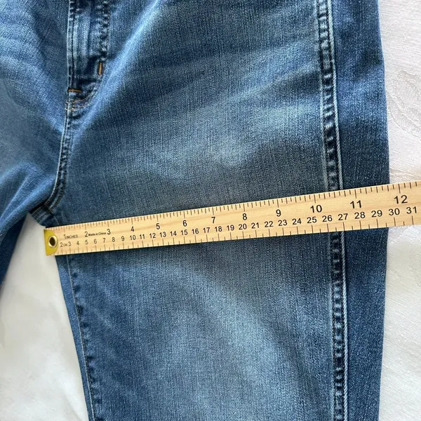 J. Crew Size( 32) Women's Jean Vintage Straight High Rise‎ Medium Wash - Image 7