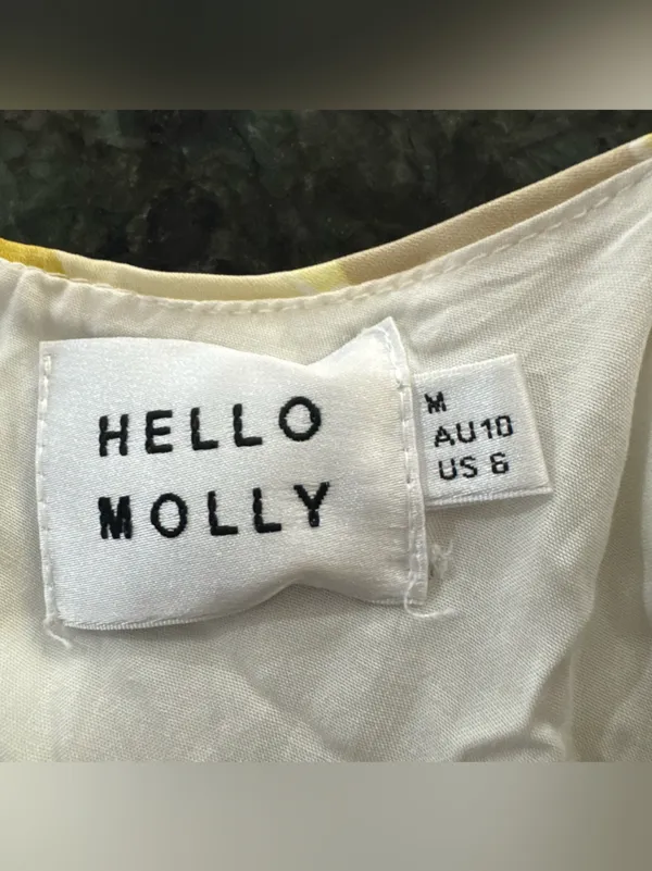 Hello Molly Feelin Florals‎ Midi Dress Yellow Medium - Image 7