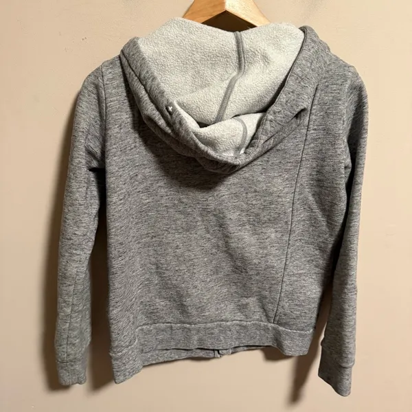 FIGS Essential Full-Zip Hoodie Jacket Heather Gray- Size XS - Image 3