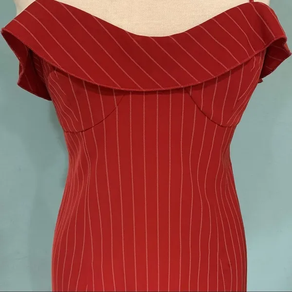 Etophe Studios Women Stripped Red Casual Good Girl‎ Dress Size Small - Image 2