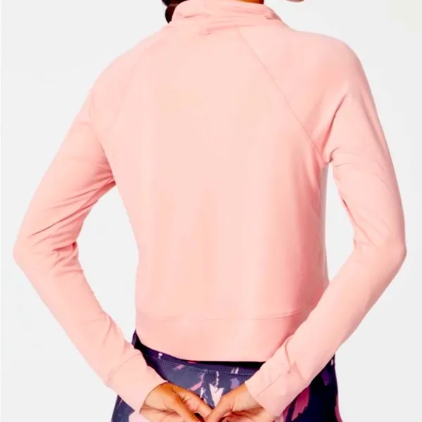 Marika Sport Women’s Pink Cowl Neck Pullover Yoga Long‎ Sleeve Top Size Large NWT - Image 2