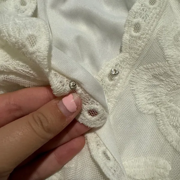 Beautiful Lace Top White Size XS - Image 5