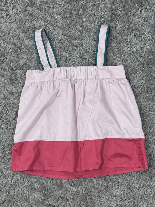 Lake Pajamas Color Block Tank Loungewear Set Guava Medium - Image 3