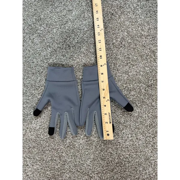 Nike Womens Gray Reflective Running Gloves Touch Screen Compatible Sportswear - Image 3