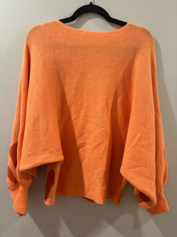 Amazon Orange Abstract Sweater - Image 3
