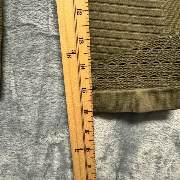 2227 | Gymshark Energy Seamless Cropped High Waist Leggings Olive Green Women S - Image 4