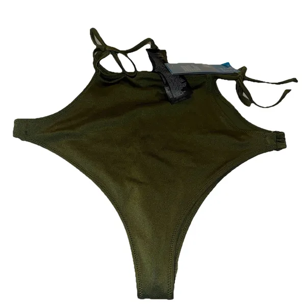 H&M Womens Bikini Bottom Size 10 Olive - Image 4