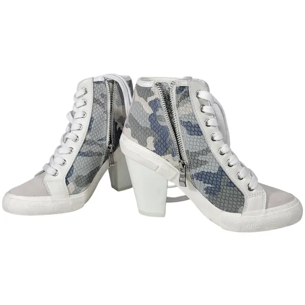 Vintage Havana Women's High Top Heeled Fashion Sneakers Camo Multi Size‎ 5.5 - Image 15