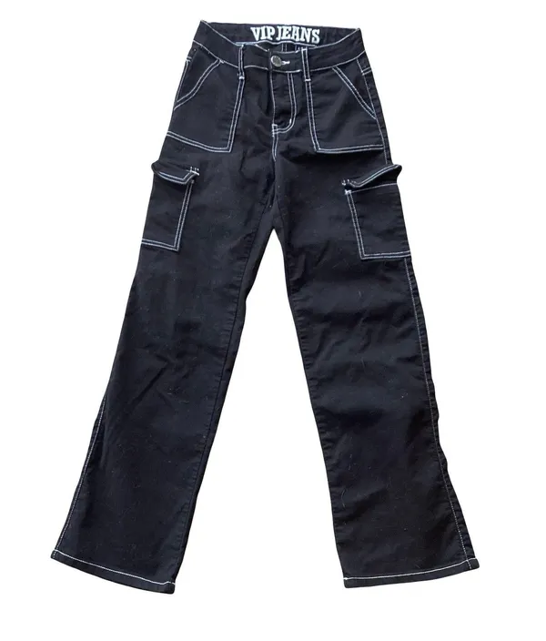 VIP Jeans Black Cargo Pants - Image 2