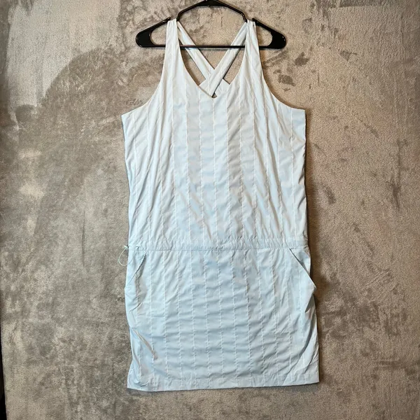 Marmot Women's Gretchen Dress Size Large Corydalis Blue UPF‎ 50 Hiking Gorpcore - Image 2