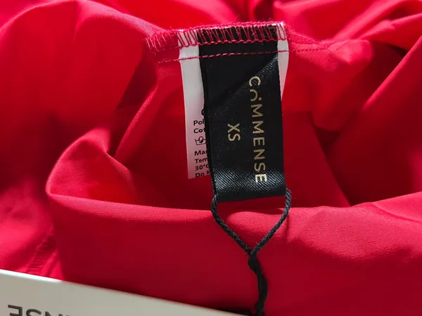 Commence Red Solid Backless Long Dress size XS  NWT - Image 4