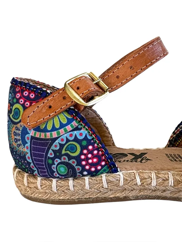 Like New Mexico Artesanal Floral Paisley Whipstitch Shoes Size 7 - Image 4