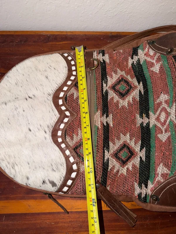 Myra Bag Cow hide Southwest Avery Backpack Bag cabincore rustic country - Image 10