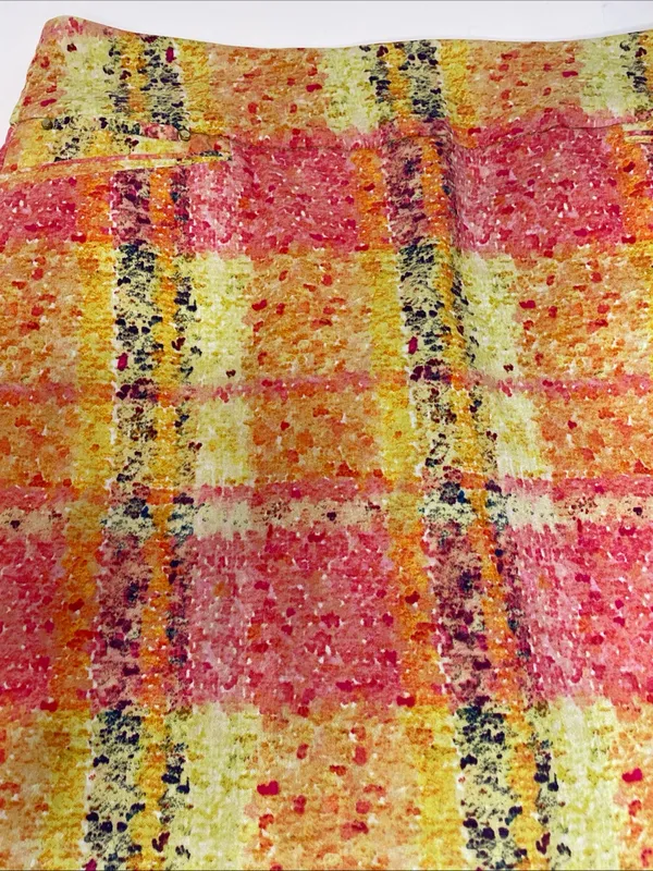 Attyre Ladies Skort Sz. 12 Tennis Golf Pickleball Stretch Pull On Plaid 90s - Image 2