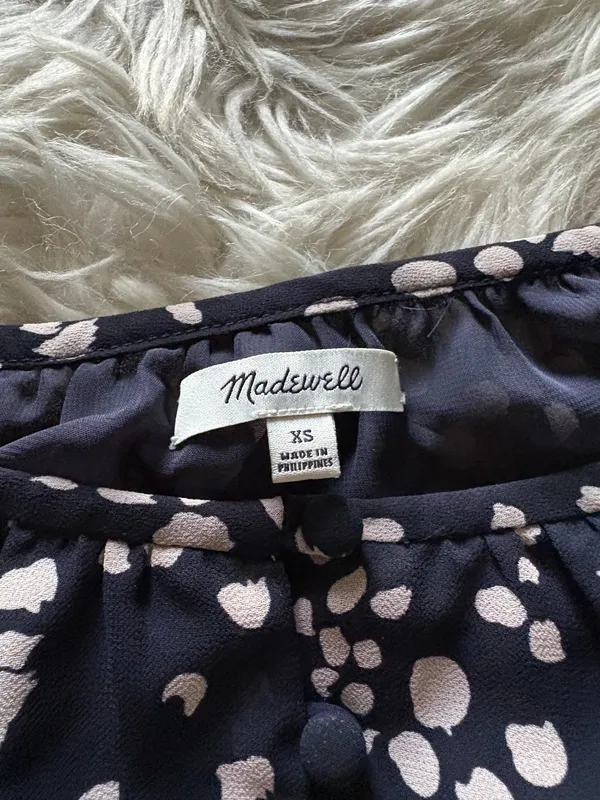 Madewell Memento ruffle-sleeve top in drifting petals - Image 9