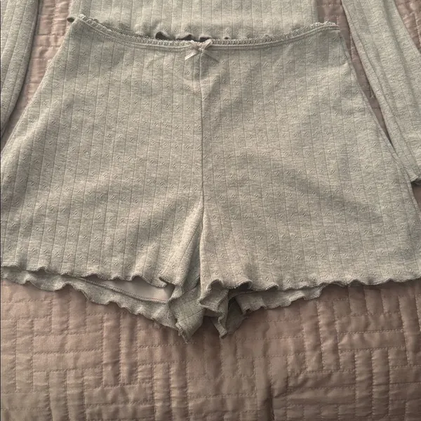 Ribbed Light Grey Long - Image 2
