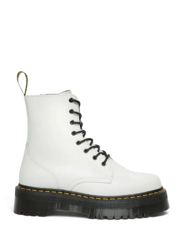 Dr. Martens Jadon Smooth Leather Platform Boots White Women’s Size 9 NWOB - Image 4