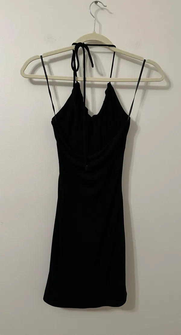 Princess Polly Pazia Halter Mini Dress Black - Image 12