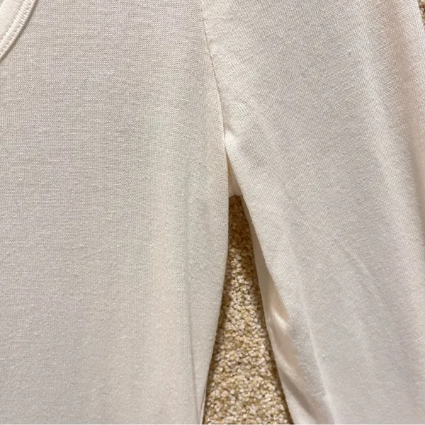 Imperfect Maeve by Anthropologie top long sleeved cream scoop neck‎ top minimal - Image 5