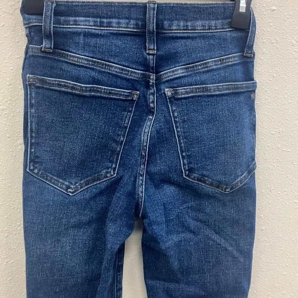 Madewell “stovepipe” dark wash non distressed high rise jeans size 23 #717 - Image 7