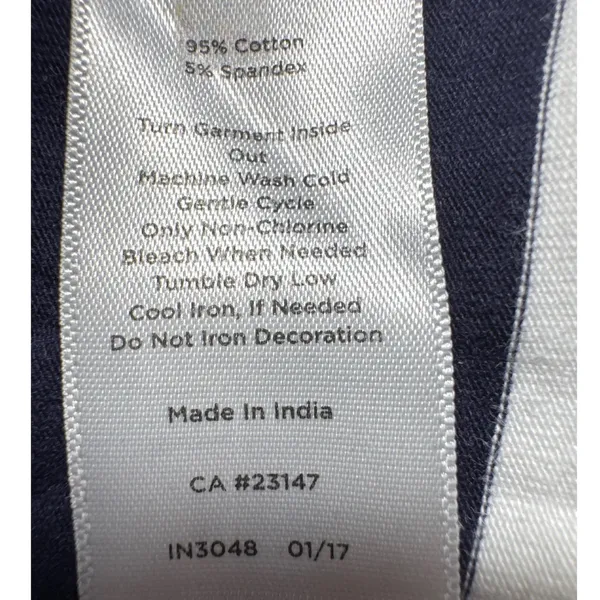 Talbots‎ Womens Navy White Striped Starfish Sleeveless Knit Shift Dress Small - Image 5