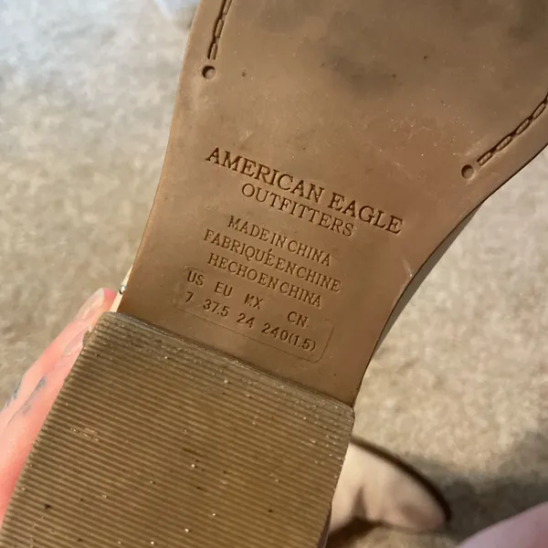 American Eagle Outfitters Off White Pleather Booties - Image 7