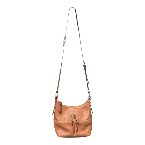 Dooney & Bourke Dillen Pebble Grain Leather Double Pocket Hobo Bag - Image 14