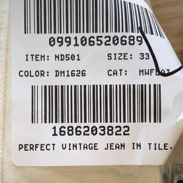 NWT Madewell The Perfect‎ Vintage Jeans in Tile White ND501 - Image 13