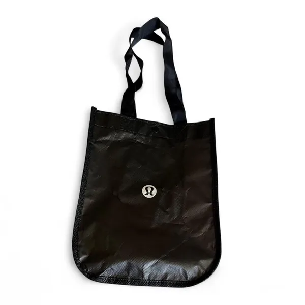 NWOT lululemon Black White Reusable Tote Gym Shopping Bag - Image 2