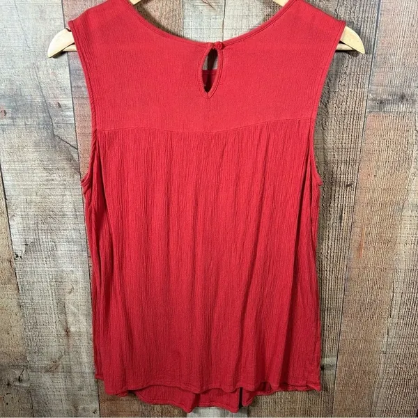 St. John's Bay Boho Embroidered Large Sleeveless Tank Top Folk Chevron Festival - Image 4