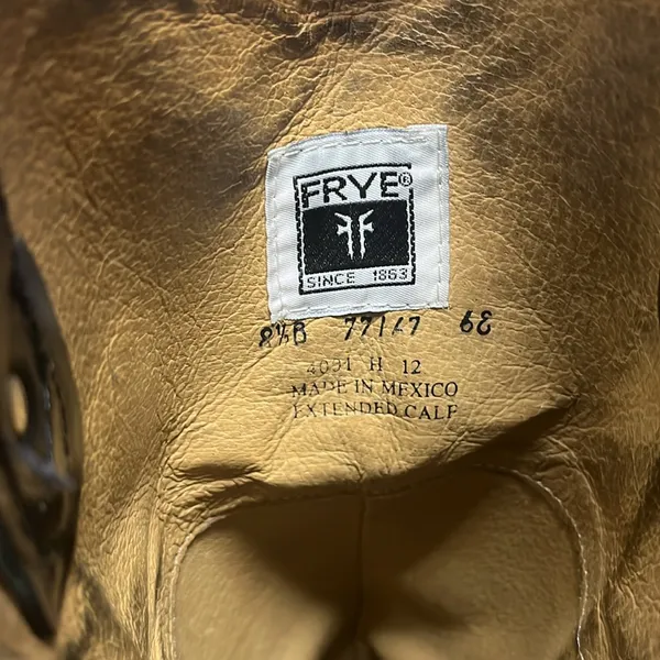 Frye #77167 Melissa Button Leather Women's Knee-High Riding Biker Boots 8.5 - Image 3