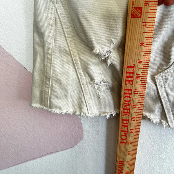 We The Free Denim‎ Mini Skirt Free People Women's Size 26 Distressed - Image 7