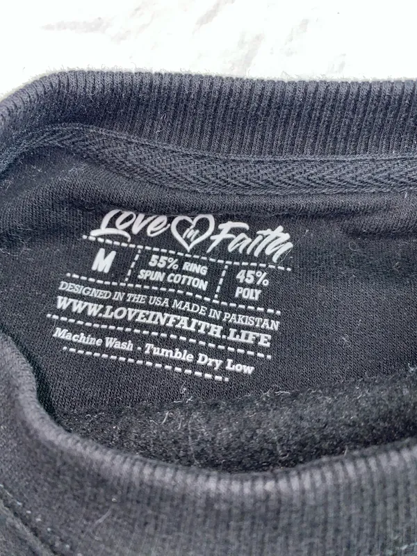 Faith Crewneck Black Size M - Image 6