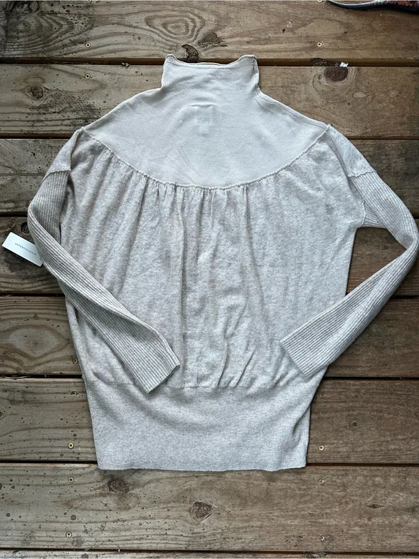 NWT Maeve Anthropologie mock neck dolman sweater oatmeal xs - Image 2