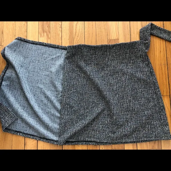 LOFT Outlet Black Speckled Textured Skirt S - Image 4