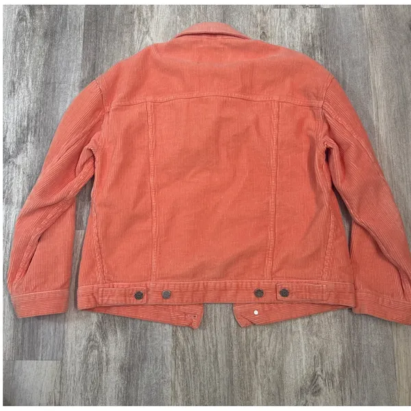 BDG Urban Outfitters Coral Corduroy Trucker Jacket Womens‎ Size Small Oversized - Image 6