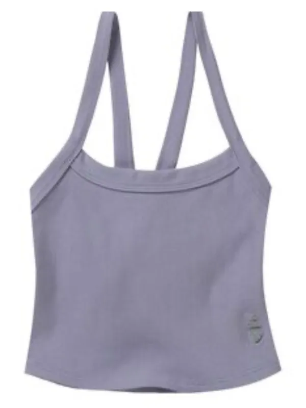 NWT FREE PEOPLE | FP Movement‎ All Clear Rib Crop Camisole Platinum Sz M - Image 5